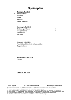 Speiseplan