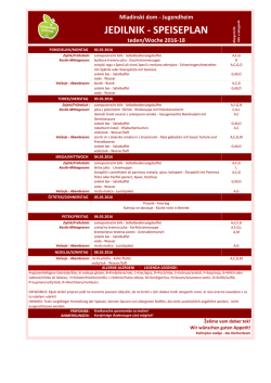 jedilnik - speiseplan