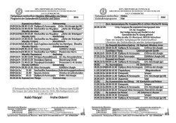 GP Karwoche und Mai 2016