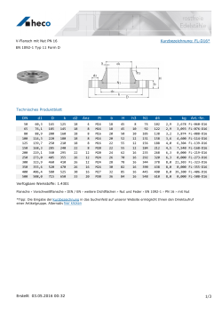 V-Flansch mit Nut PN 16 EN 1092-1 Typ 11 Form D