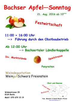 Bachser Apfel—Sonntag