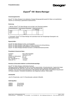 Produktinformation - Seeger Wasch