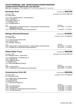 Druckansicht - Hauptverband
