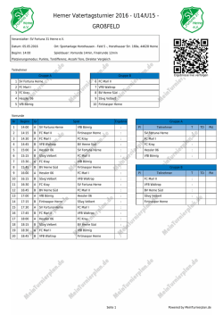 Herner Vatertagsturnier 2016 - U14/U15