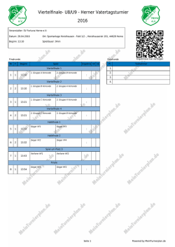 Druckansicht - MeinTurnierplan.de