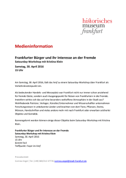 PM_Frankfurter Bürger und ihr Interesse an der Fremde