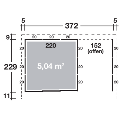 229 372 5,04 m2 - Holz