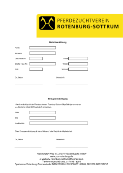 Beitrittserklärung 2016 - Pferdezuchtverein Rotenburg