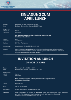 Invitation business lunch avril