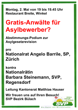 Podium Asylgesetz.