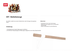 DIY: Ballettstange