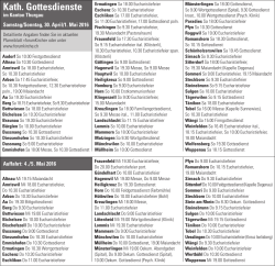 Gottesdienstplan