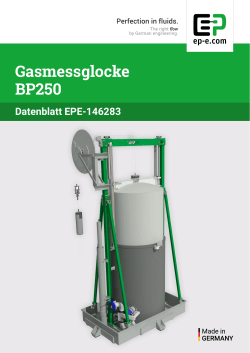 Gasmessglocke BP250 - Ehrler Prüftechnik Engineering GmbH