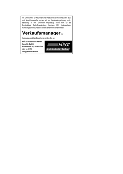 Verkaufsmanagerm/w
