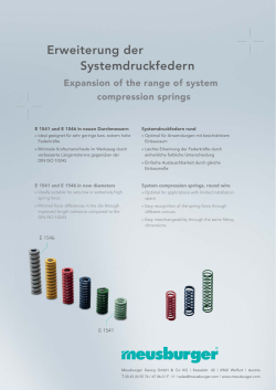 Erweiterung der Systemdruckfedern