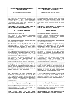 sanitätsbetrieb der autonomen provinz bozen azienda