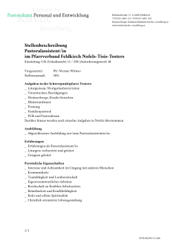 Pastoralamt Personal und Entwicklung