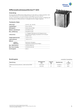 Differenzdruckmessumformer P-5215