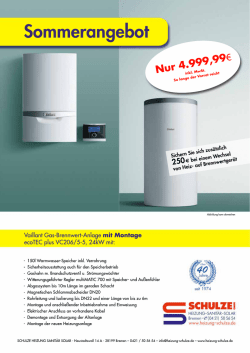 Sommerangebot