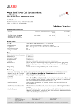 Termsheet vom Emissionstag (DE) - UBS