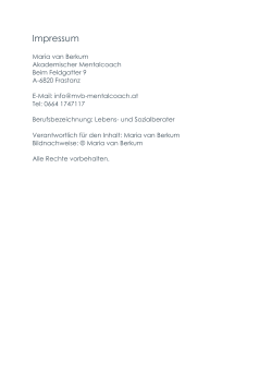 Impressum - Maria van Berkum
