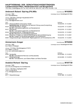 Druckansicht - Hauptverband