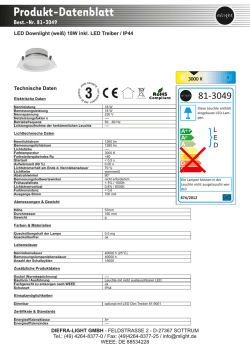 Produkt-Datenblatt - DIEFRA
