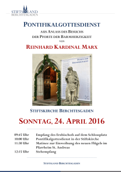 sonntag, 24. april 2016 - Stiftsland Berchtesgaden