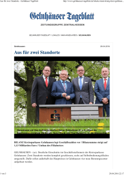 GT GT Kreissparkasse schliesst Filialen 29.04.2016