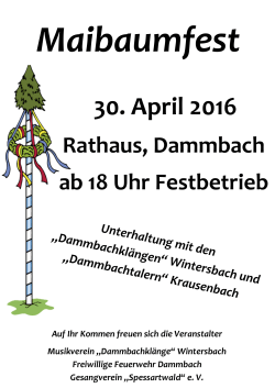 Maibaumfest am neuen Rathaus 2016 (auch als PDF)
