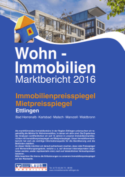 Marktbericht 2016 - Volksbank Ettlingen