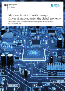 Microelectronics from Germany – Driver of innovation for the digital