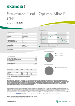 Structured Fund - Optimal Alloc.P CHF