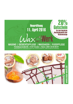Gutschein - Wax Werk