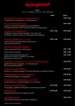 Spargelzeit - im Schneiders Quer!
