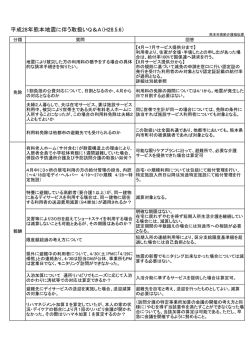 （介護サービス事業者様向け）FAQ