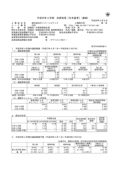 平成28年3月期 決算短信〔日本基準〕(連結)