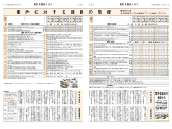 案 件 に 対 す る 議 員 の 態 度