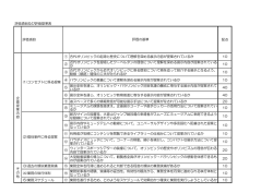 評価項目及び評価基準表 評価項目 配点 ① 古代オリンピックの起源と