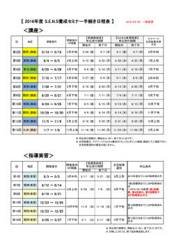 手続日程表