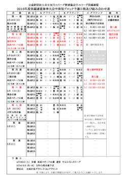 中南信ブロック - リトルリーグ信越連盟