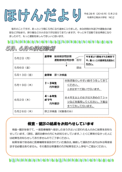 検査・健診の結果をお知らせしています