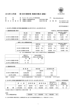 決算概況 - サントリー