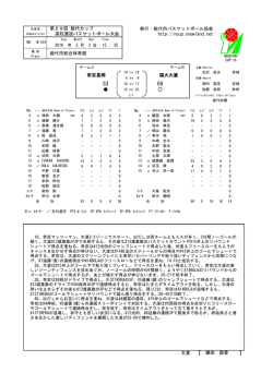 詳細 - 能代カップ