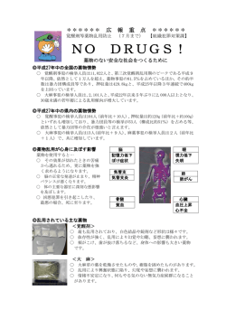 覚醒剤等薬物乱用の防止