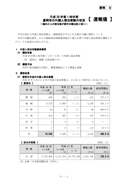 市内外国人宿泊者数状況（平成28年1～3月）(PDF文書)