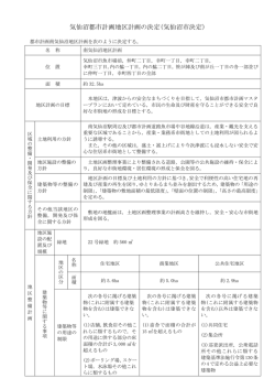気仙沼都市計画地区計画の決定(気仙沼市決定)
