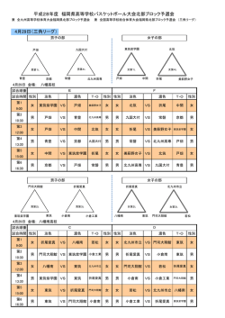 三角リーグ - 福岡県バスケットボール協会