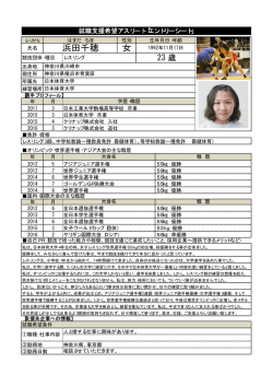女 浜田千穂