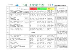 中間考査 献立ひとくちメモ 平成28年度